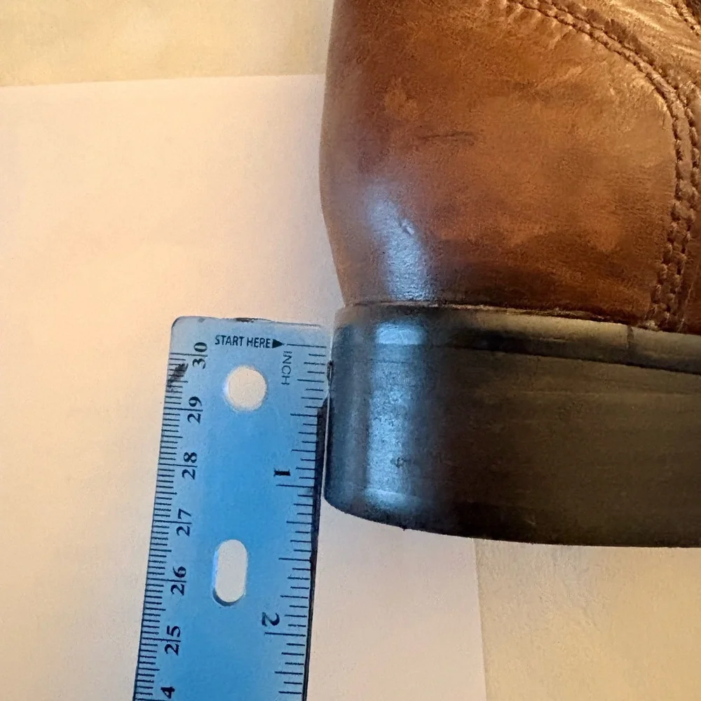 🌰Cole Haan Brown Leather Lace Up Boots size 9B - Picture 5 of 10